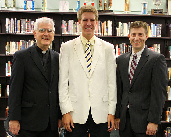 Kevin Kiernan with Fr. Bur and Mr. Zazyczny
