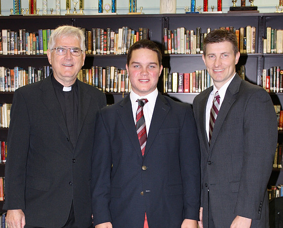 John Connors with Fr. Bur and Mr. Zazyczny
