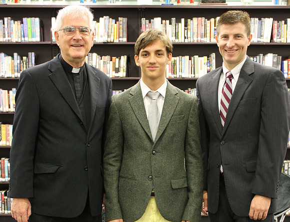 David de Lacoste-Azizi with Fr. Bur and Mr. Zazyczny